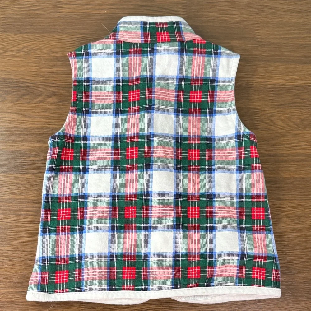 crown & ivy‎ Plaid Kids Vest - Red, Green, Blue, White
